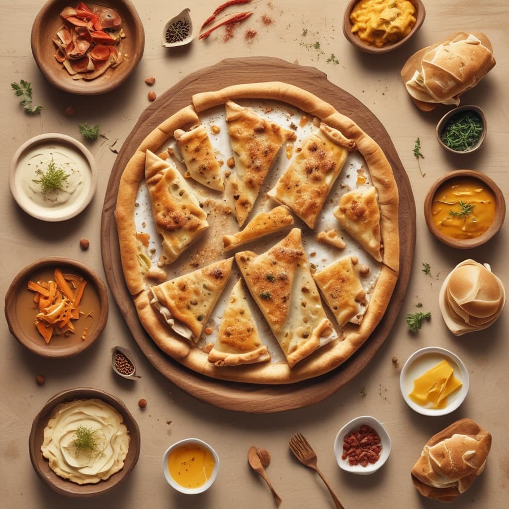 Kavurmalı Kaşarlı Pide