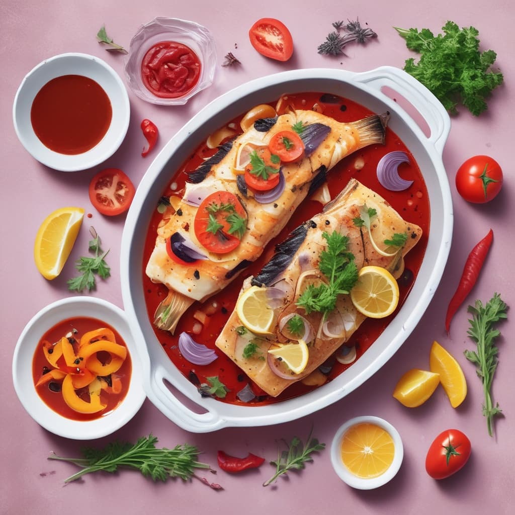 Fırında Soslu Balık