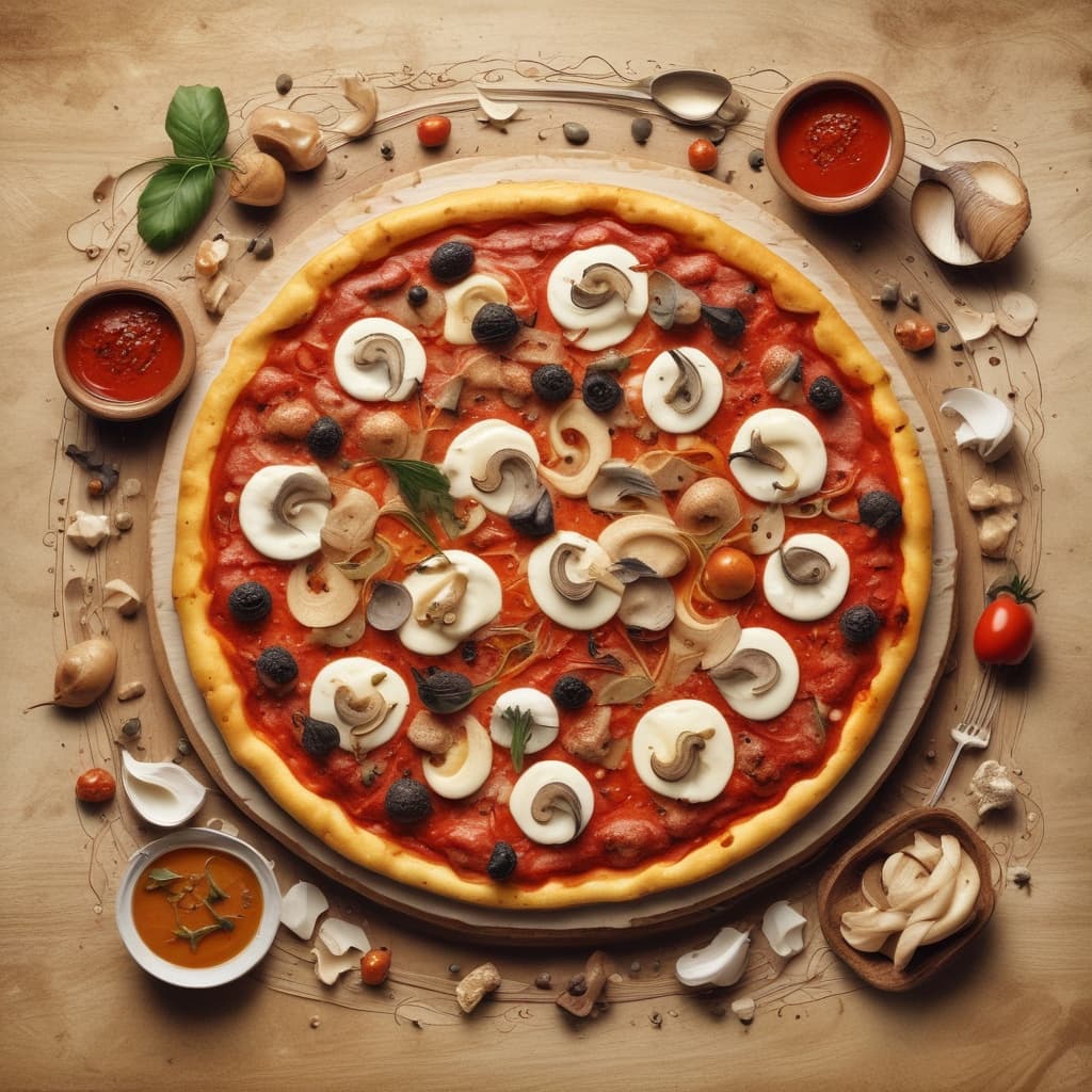 Mantarlı Pizza