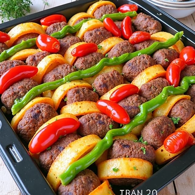 Fırında Köfte Patates